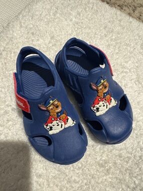 Paw Patrol Navy Blue Kids Sandals with Chase & Marshall Accents